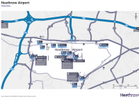 Карта парковок аэропорта Хитроу the airport London Heathrow Airport