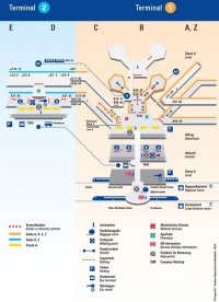 Схема терміналів Аеропорту Міжнародний аеропорт Франкфурт-на-Майні
