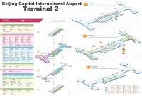 Tata letak terminal 2 bandara Bandara Internasional Ibukota Beijing
