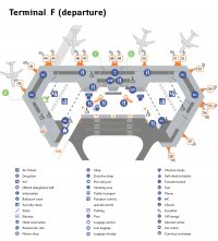 Terminal layout F the airport Sheremetyevo International Airport