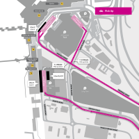Карта стоянок (Pick-Up) аэропорта שדה התעופה נמל התעופה הבינלאומי במלבורן