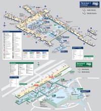 Схема терміналів Аеропорту Міжнародний аеропорт Міннеаполіс-Сент-Пол / Уолд-Чемберлен