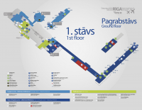 Схема 1-го уровня. de l'aéroport Aéroport international de Riga