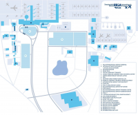 Схема территории аэропорта. שדה התעופה נמל התעופה הבינלאומי בריגה