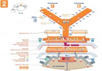 Схема терміналу 2 Аеропорту Міжнародний аеропорт Чикаго О'Харе
