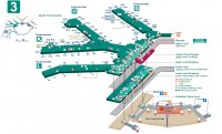 Схема терміналу 3 Аеропорту Міжнародний аеропорт Чикаго О'Харе