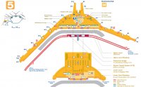 Схема терміналу 5 Аеропорту Міжнародний аеропорт Чикаго О'Харе