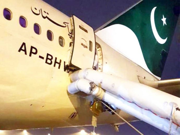 Emergency Exit Door by PIA Passenger