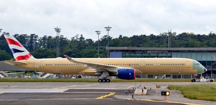 Debut of BA Airbus A350-1000