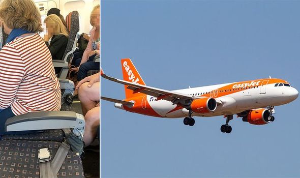 EasyJet flight to Geneva with backless plane seats