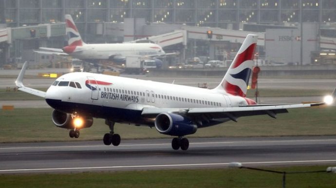 BA plane makes an emergency landing due to ‘fire on board’