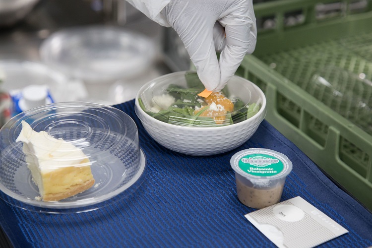 Vegan in-flight menu by United Airlines