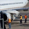 United Airlines engine violently shakes during flight